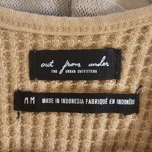 Out from Under Waffle Knit Long Sleeve Bodysuit Sz M - Picture 3 of 3